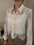Gianna Cream Bead Detail Blouse