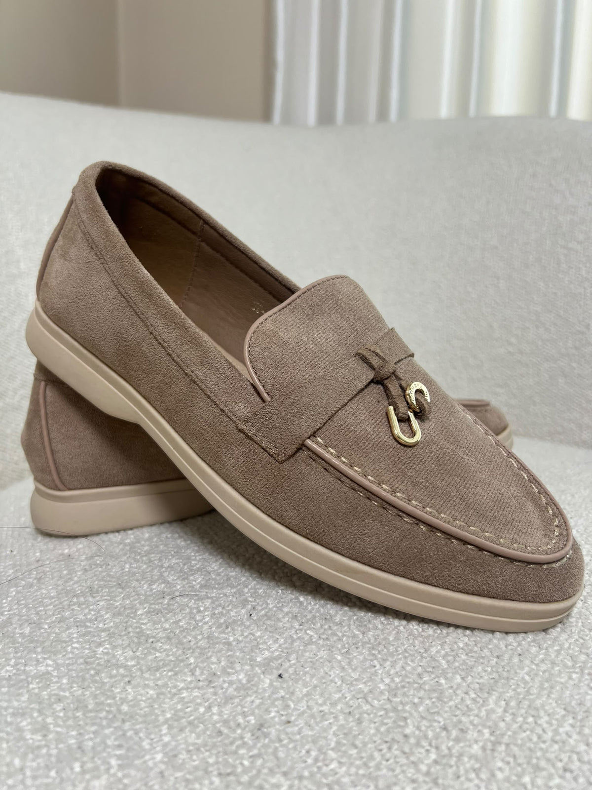 Nicky Women’s Taupe Slip on Loafer - Shoes