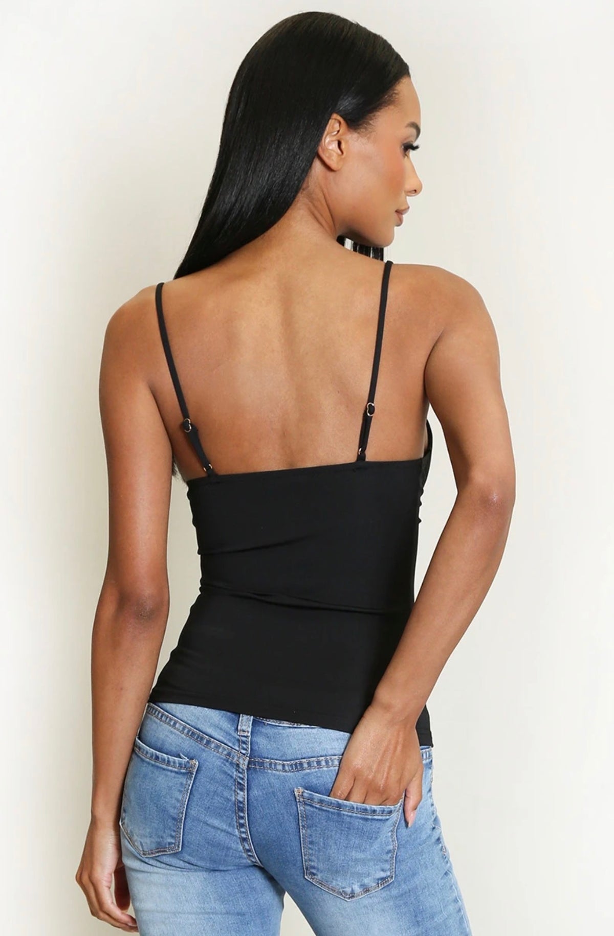 Raven Black Strappy Top