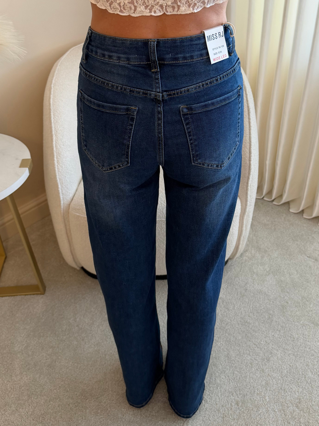 Lottie Stretch Button Detail Jeans