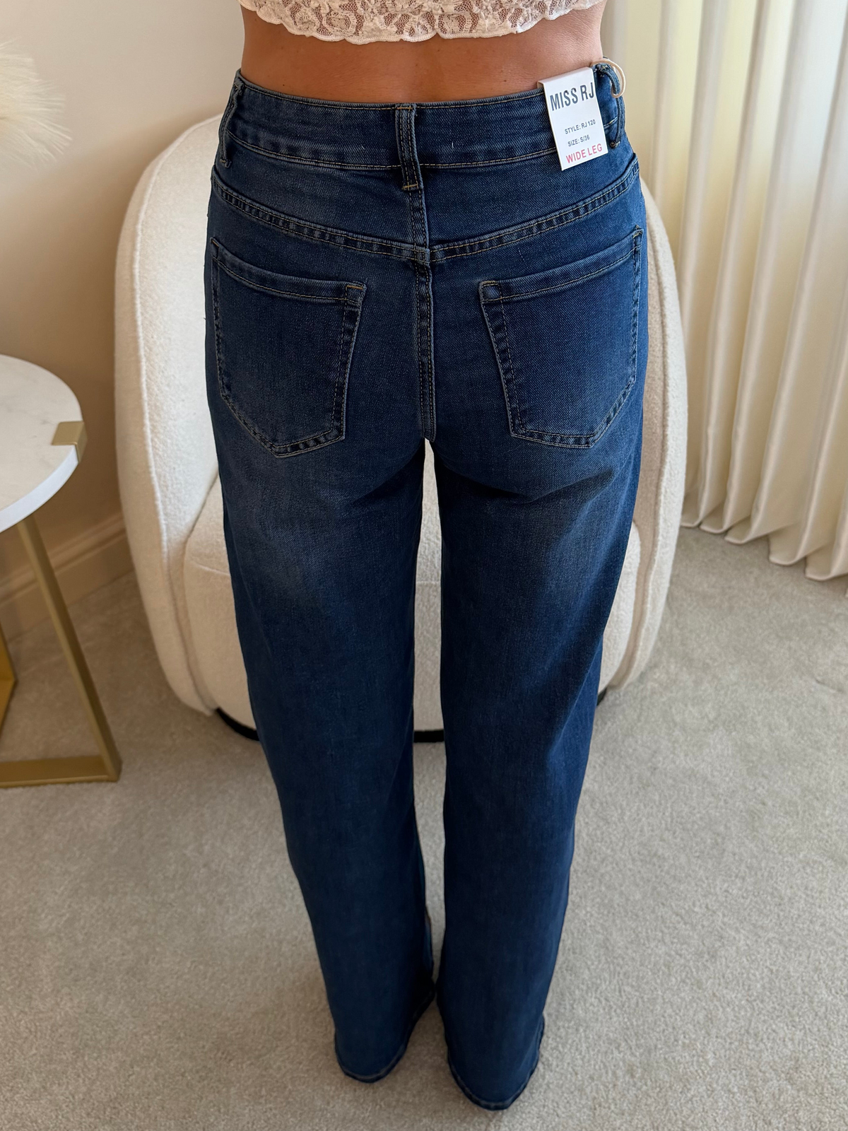Lottie Stretch Button Detail Jeans