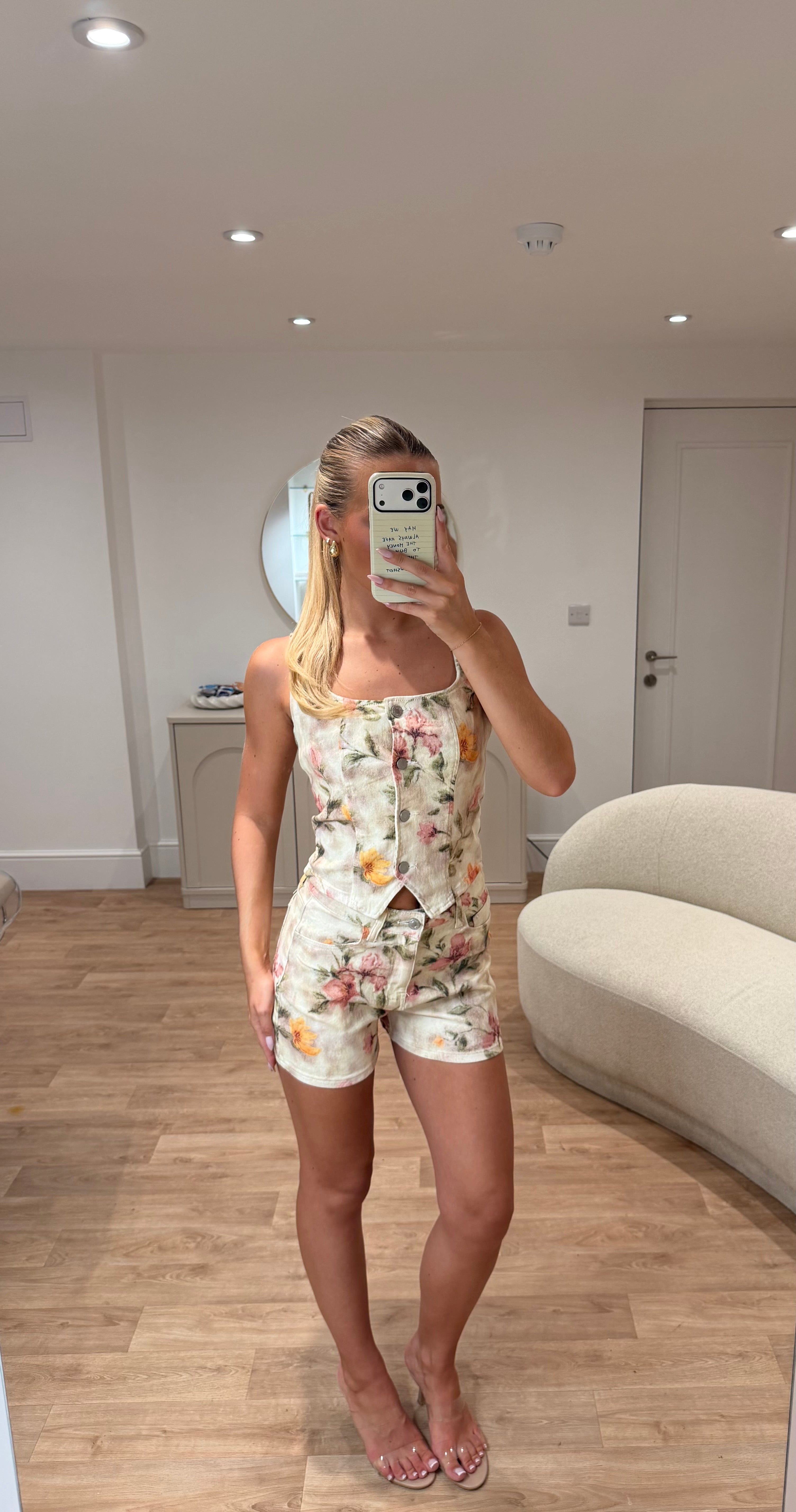 Floral CoOrd Wiastcoat & Short