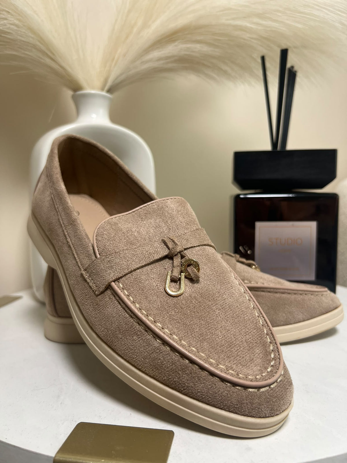 Nicky Women’s Taupe Slip on Loafer - Shoes