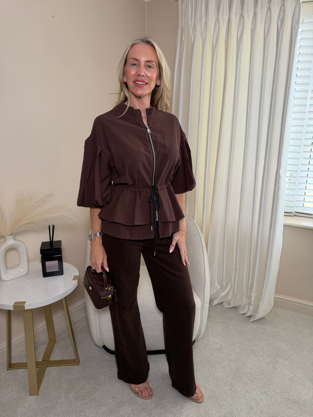 Fern Peplum Hem Style Jacket
