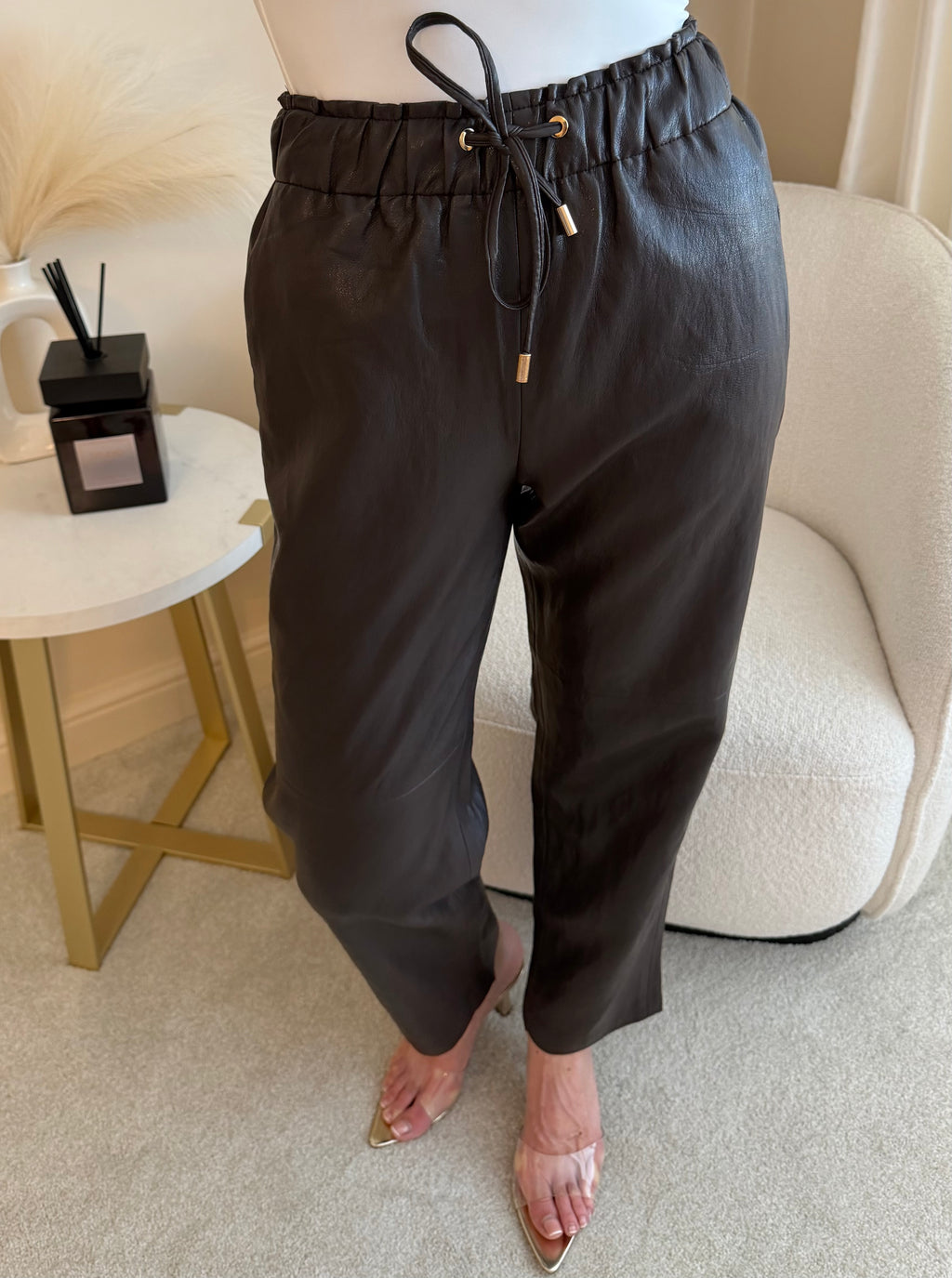 Lyra Faux Leather Trousers