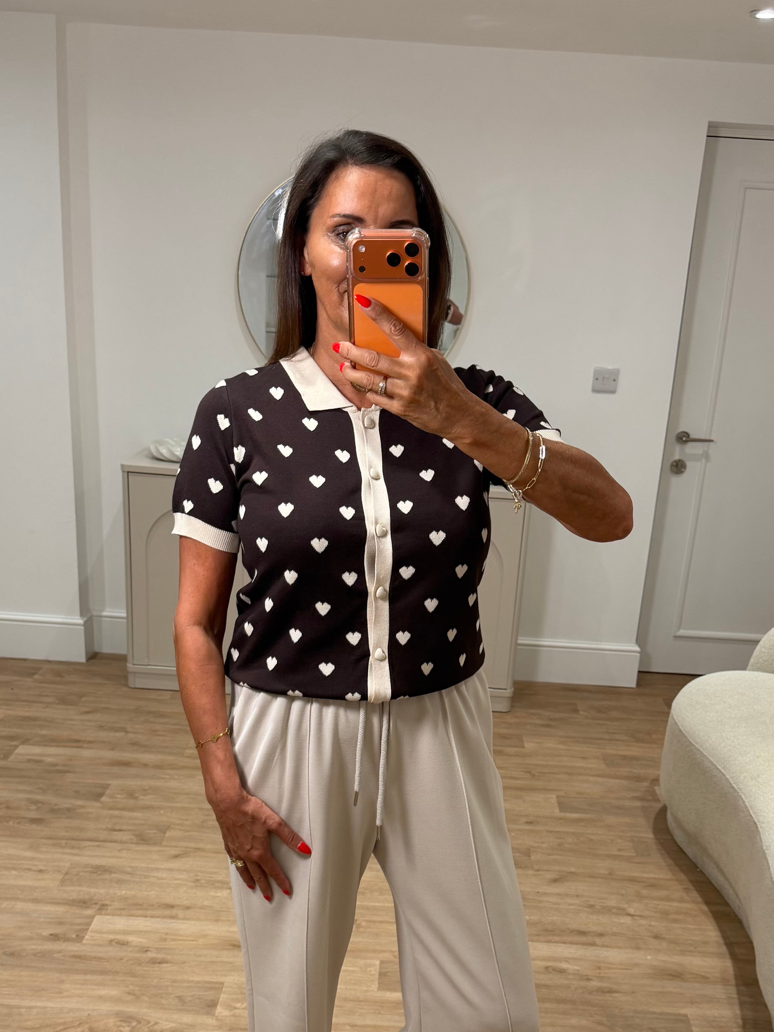 Sian Heart Knit Top