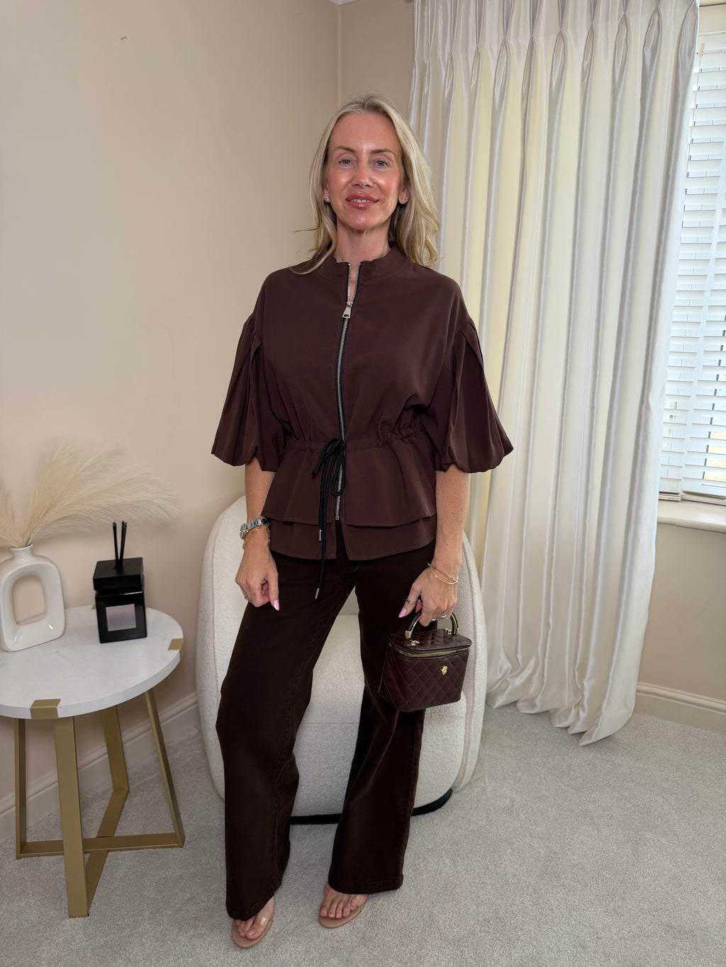 Fern Peplum Hem Style Jacket