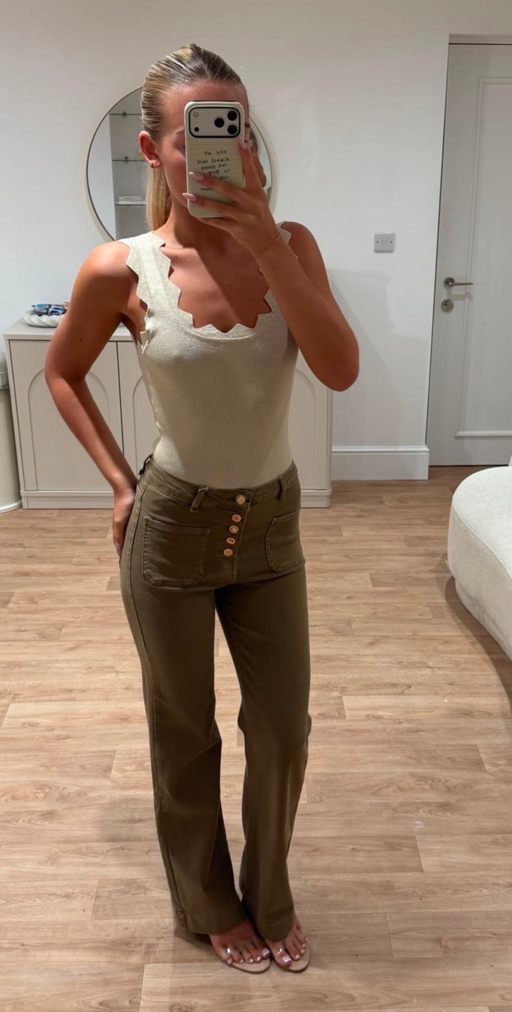 Zoe Gold Sparkle Top