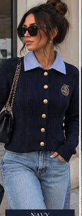 Navy Blue Knit Jumper