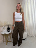 Kensley Brown Cargo Trousers