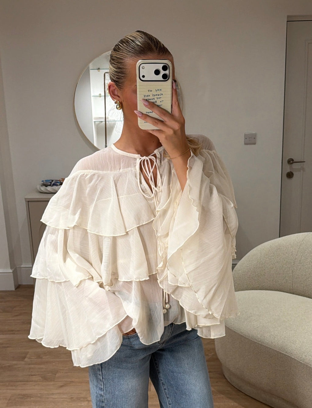 Jess Ruffle Blouse
