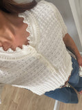 Pearl Textured Knit Top