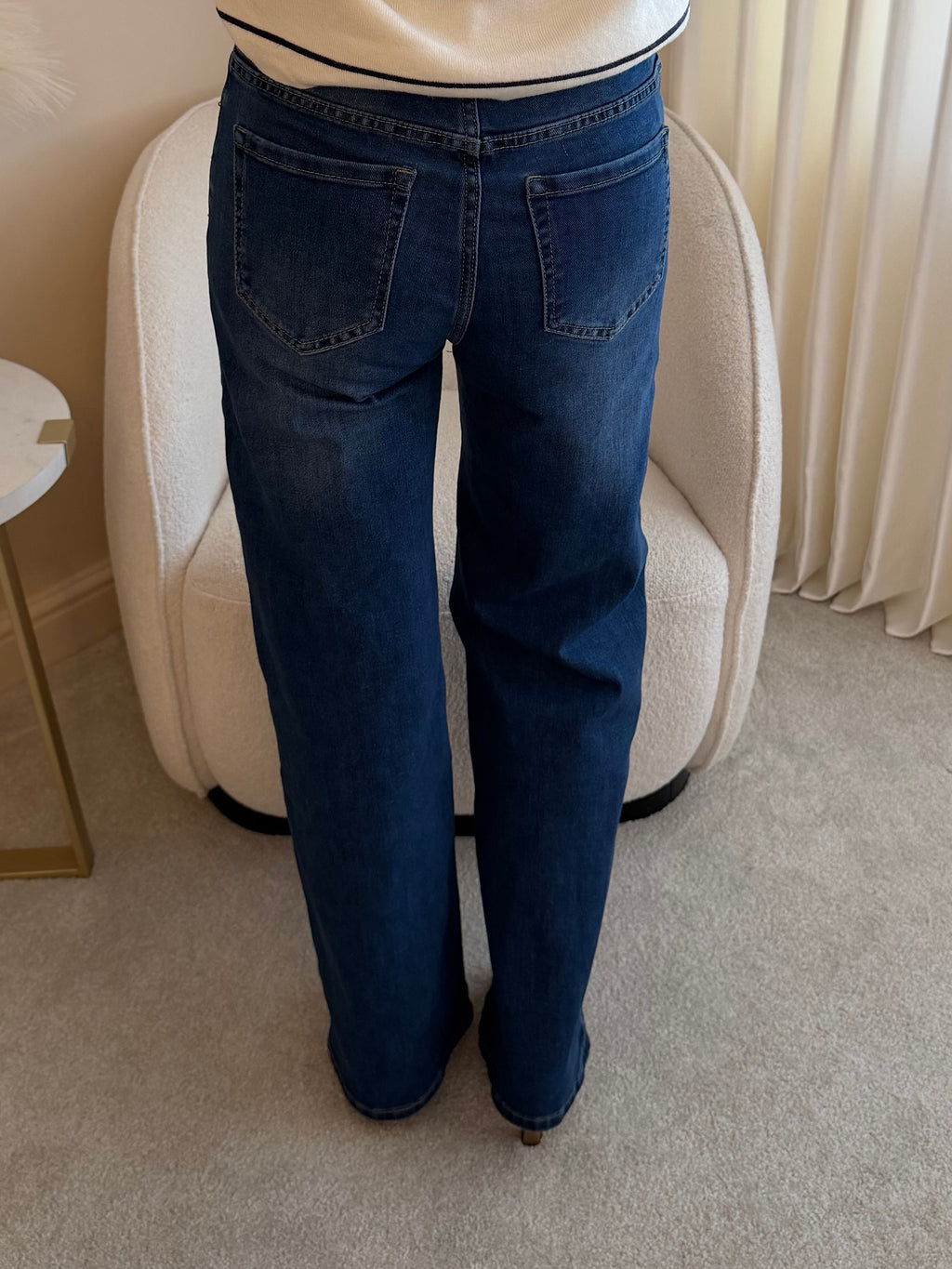 Lottie Stretch Button Detail Jeans