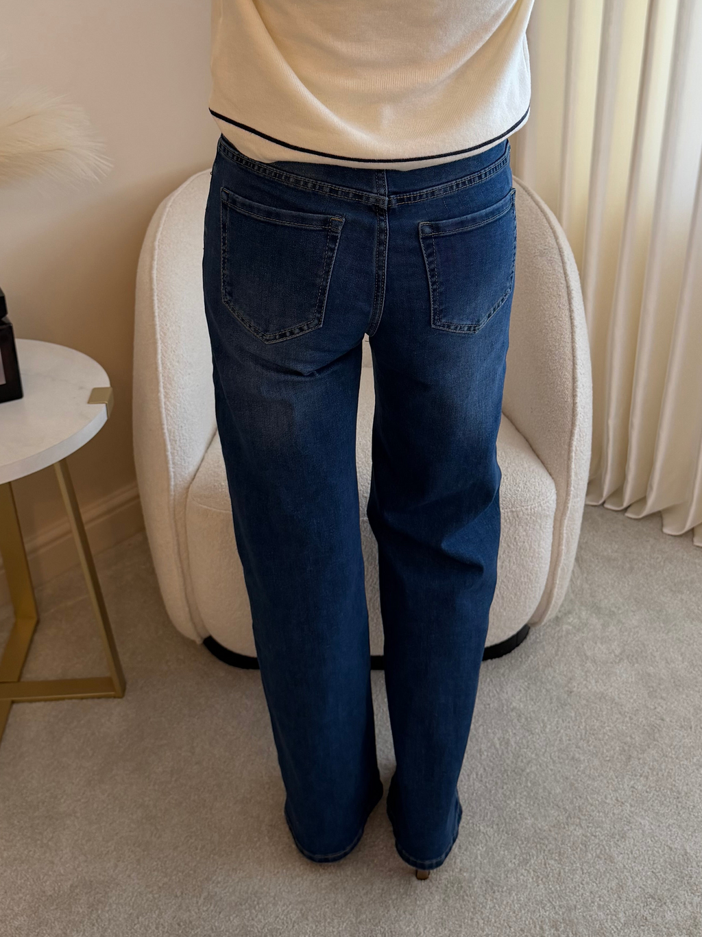 Lottie Stretch Button Detail Jeans