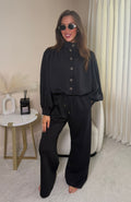Nova Black Two Piece Lounge Set