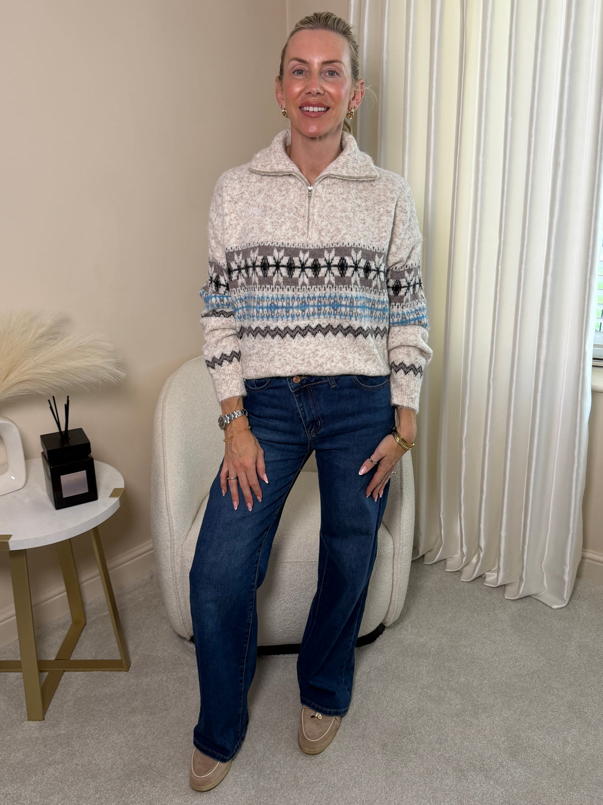 Verity Quarter Zip Jumper