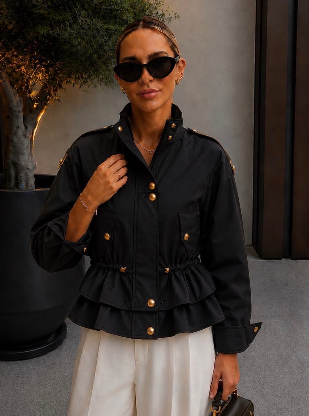 Elouise Utility-Style Trench Jacket