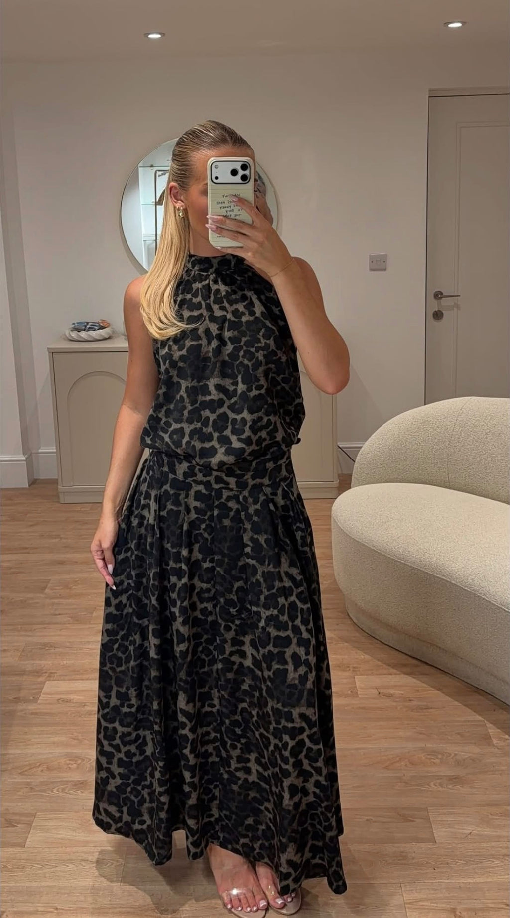 Leonie Leopard Skirt & Top Co-ord