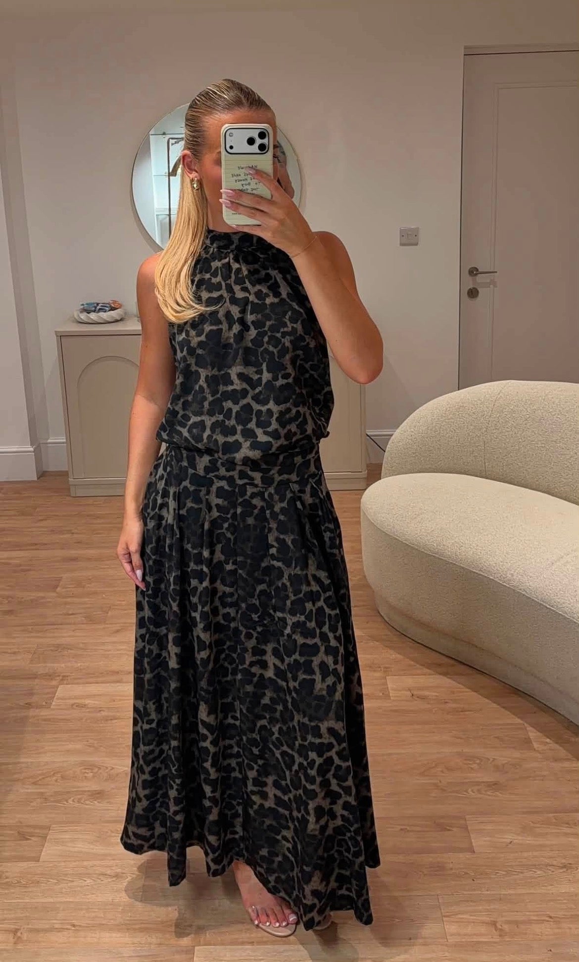 Leonie Leopard Skirt & Top Co-ord
